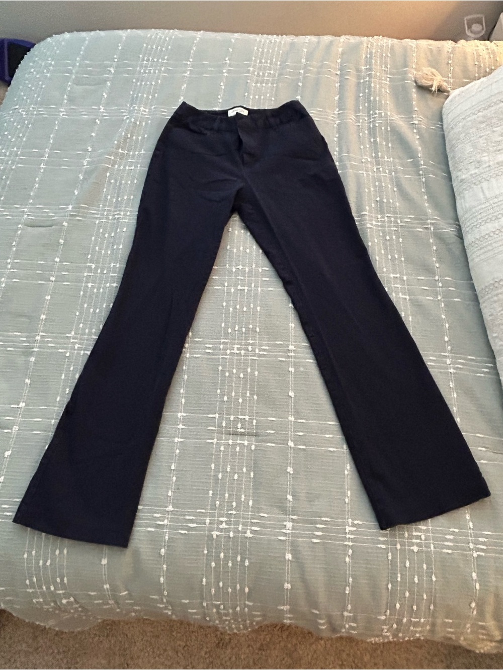 St. John's Bay Navy Women's Stretch Bootcut Pants
